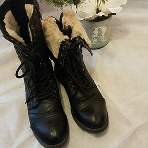 Black Combat Boots Size 11